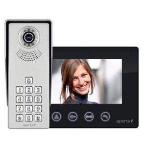 Colour video door entry system kit - black monitor