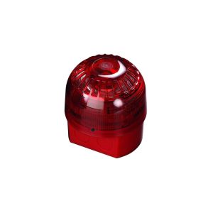 Alarmsense open area sounder beacon red