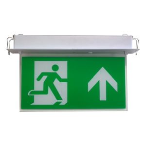 Flush exit sign 3 hour maint/non-maint LiFePO4