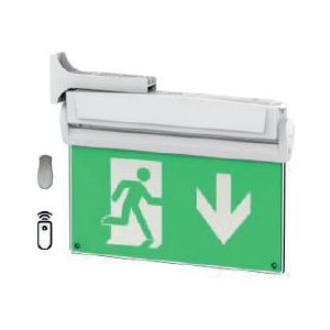 5in1 emergency exit sign + legend set LiFePo4 self test
