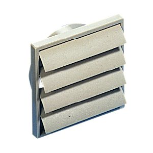 150mm white gravity grille