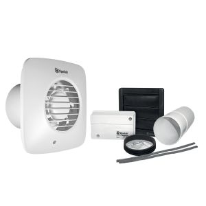 2 speed 100mm axial SELV fan PIR sensor square grille