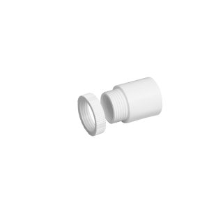 PVC Conduit Male Adaptor - 20mm - White