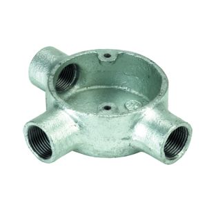 Galvanised Conduit Fittings - Tee Boxes - 25mm