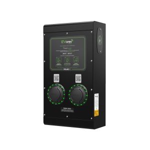2x22KW 3ph type 2 socket open protocol wall mtg comm EV charging unit