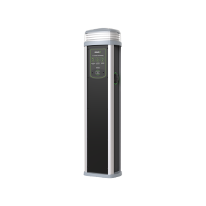 Smart EV charge pedestal 7.4kw 2 x T2 socket blk