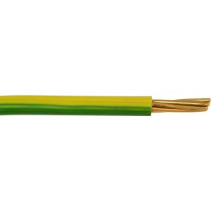6491X - PVC Stranded Singles - 10mm Conductor - 50m Drum - Green/Yellow